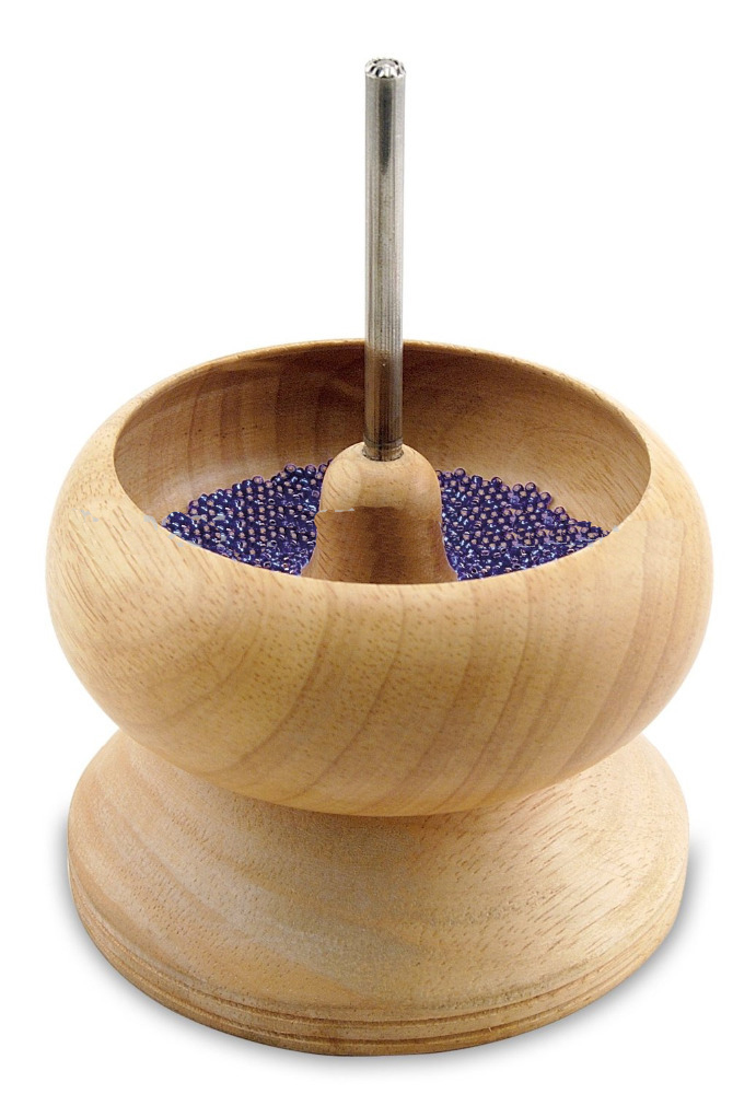 BEAD SPINNER , LARGE, WOOD - Click Image to Close