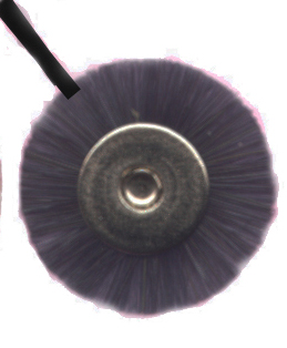 MINIATURE BRUSHES, MOUNTED Hard, Black 11/16"(17mm) 3/32" (2.3mm) mandrel paks of 12 - Click Image to Close