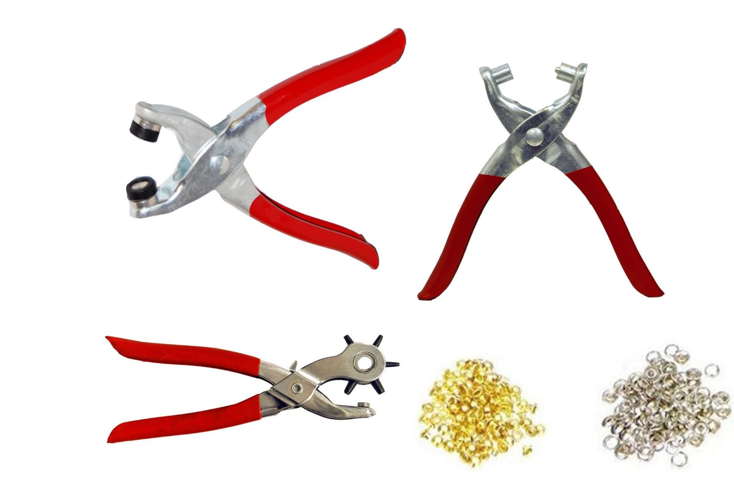 PUNCH PLIERS set of 3 INCLUDES GROMMETS - Click Image to Close