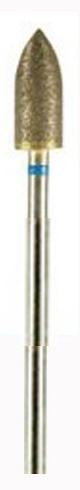 DIAMOND BUR, SINTERED, Medium 240 grit 2.34mm mandrel(hp)Pointed bullet 12x6mm - Click Image to Close