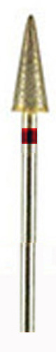DIAMOND BUR, SINTERED, X-fine 600 grit 2.34mm mandrel(hp)Cone, pointed 13mm x 5mm - Click Image to Close