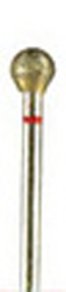 DIAMOND BUR, SINTERED, X-fine 600 grit 2.34mm mandrel(hp)Round, ball 6mm - Click Image to Close
