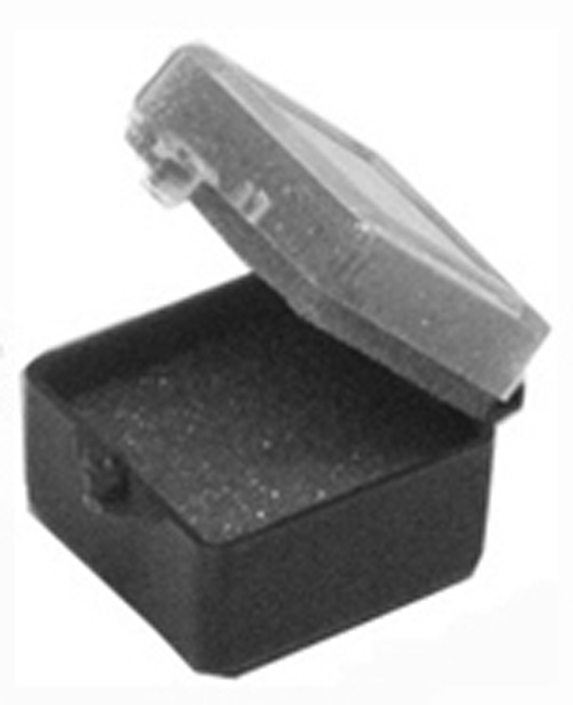 CROWN BOX,1", INCLUDING FOAM, black, box of 1000 - Click Image to Close