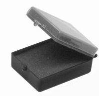 CROWN BOX,2 x 1.5" ",INCLUDING FOAM, black, box of 500 - Click Image to Close