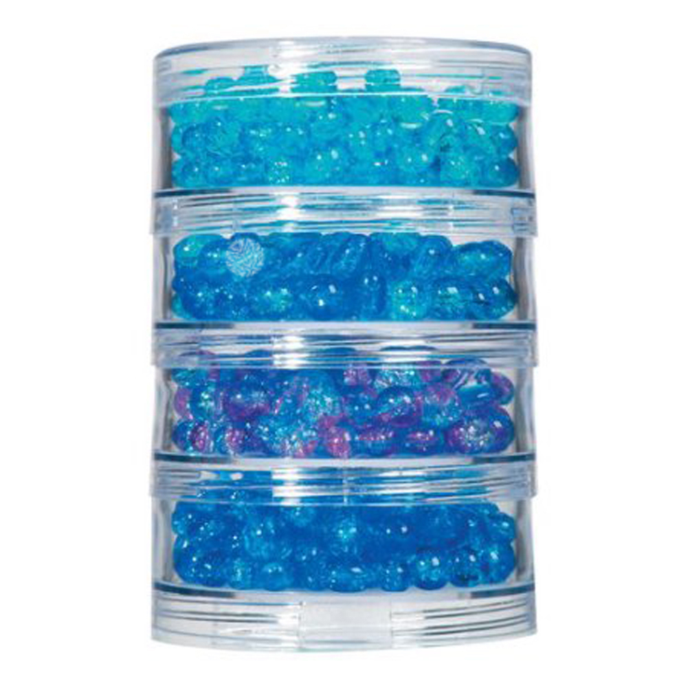 STACKABLE JARS, 70MM SET OF 4 - Click Image to Close