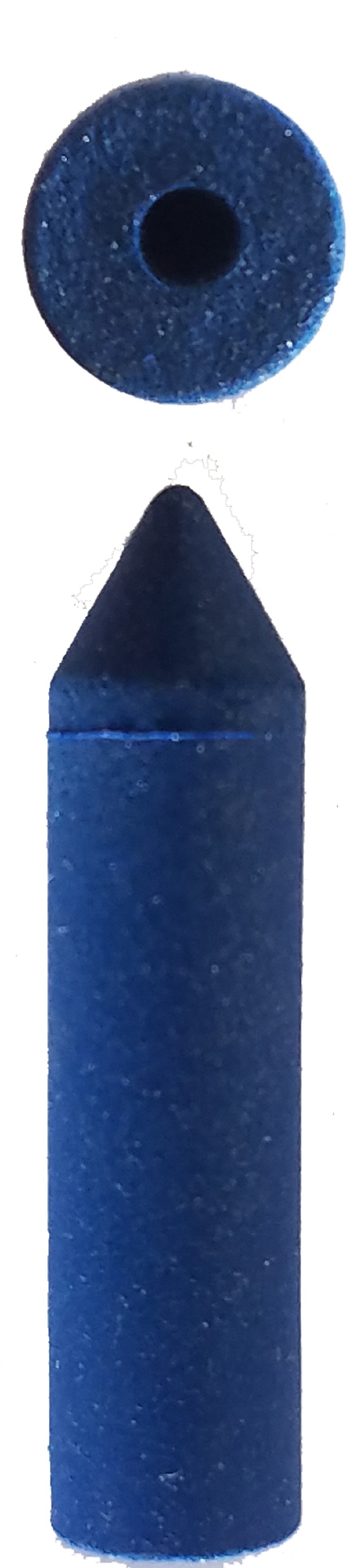 SUPER SILICON, BULLET, MEDIUM, blue , 6x24mm, EVE-GERMANY - Click Image to Close