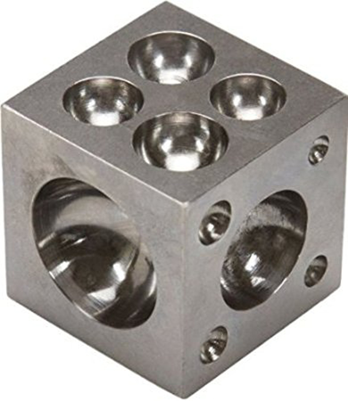 Dapping Block 1.5" High Carbon Steel - Click Image to Close