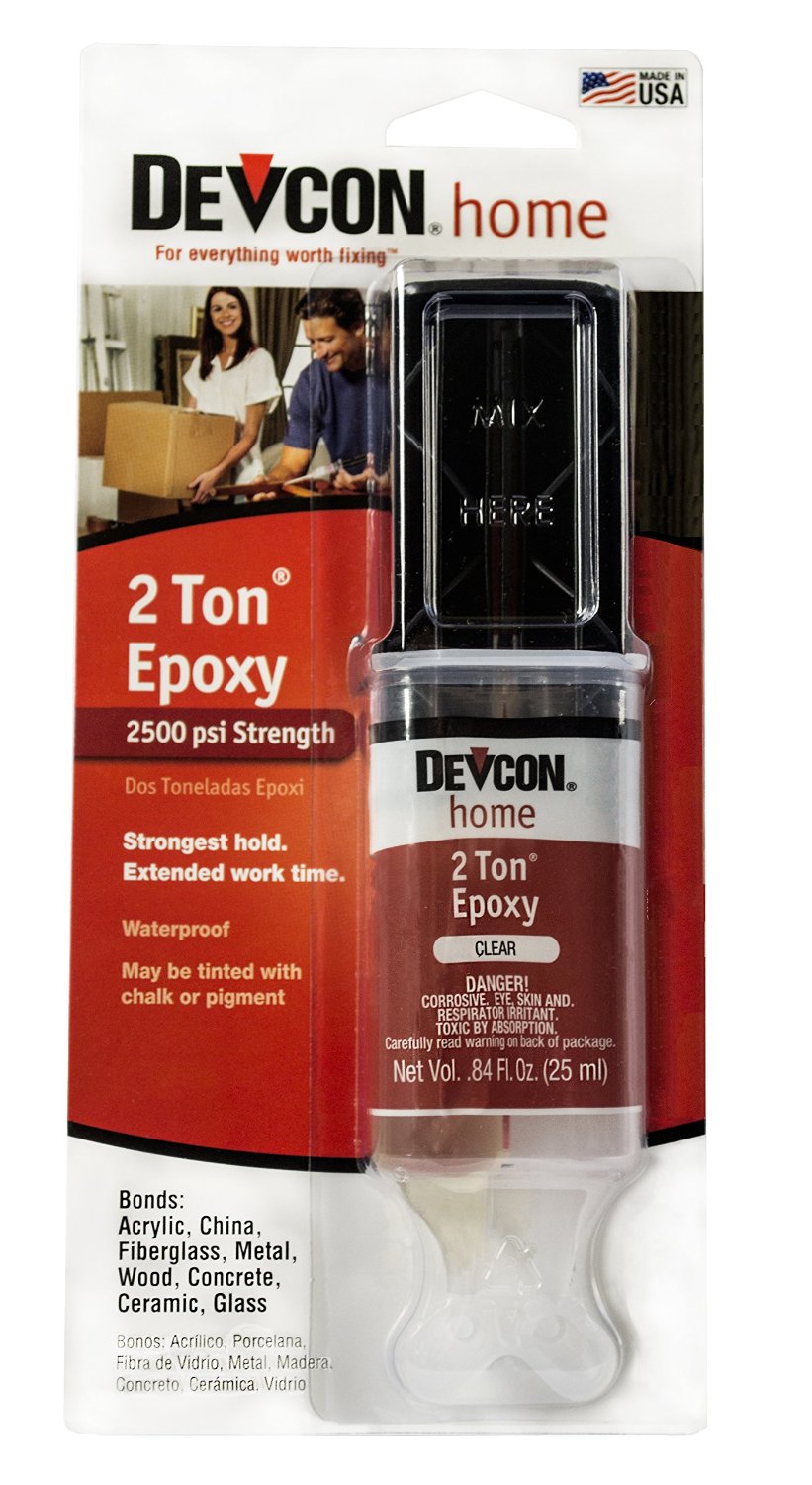 DEVCON 2 TON EPOXY 25 ML SYRINGE - Click Image to Close