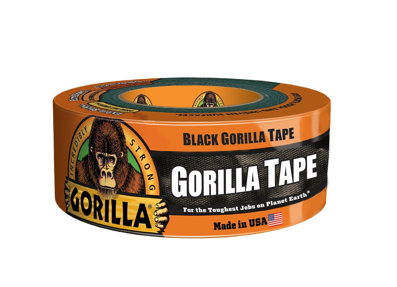 GORILLA TAPE DOUBLE THICK BLACK 1.8"W 12 yds - Click Image to Close