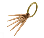 GOLD TEST NEEDLES 6 PRONG - Click Image to Close