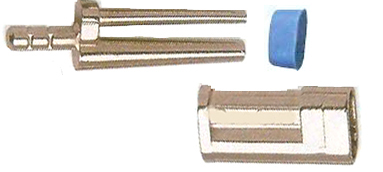 TWIN DOWEL PINS with metal sleeve & Rubber end cap - Click Image to Close