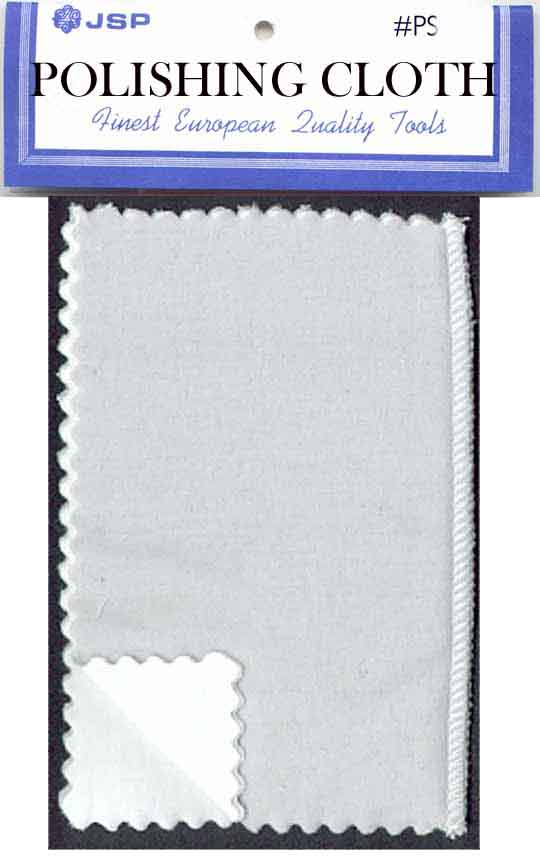 JEWELERS POLISHING CLOTH , 10"x10" gray/white. - Click Image to Close