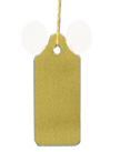 STRING TAGS GOLD 8MMX16MM packs OF 1000 - Click Image to Close