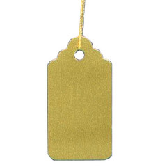 STRING TAGS GOLD 13MMX25MM packs OF 1000 - Click Image to Close