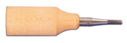 Wood Mandrel for Lathe RIGHT SIDE for 3mm brushes - Click Image to Close