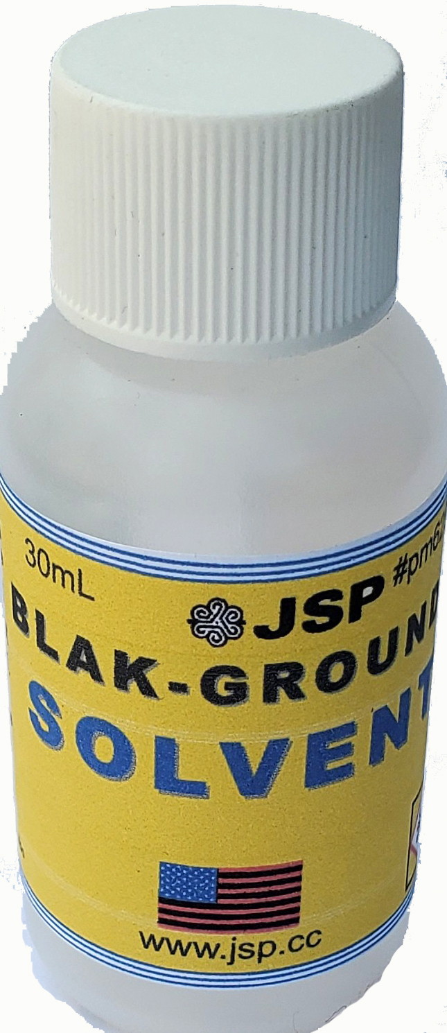 BLAK-GROUND® SOLVENT 1 ounce - Click Image to Close