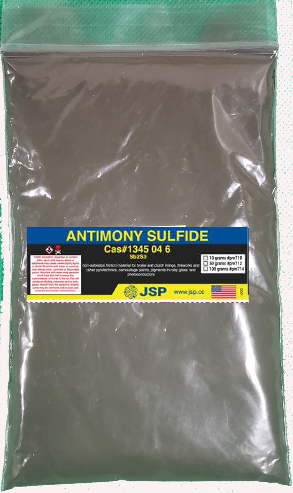 Antimony Sulfide 10 grams - Click Image to Close