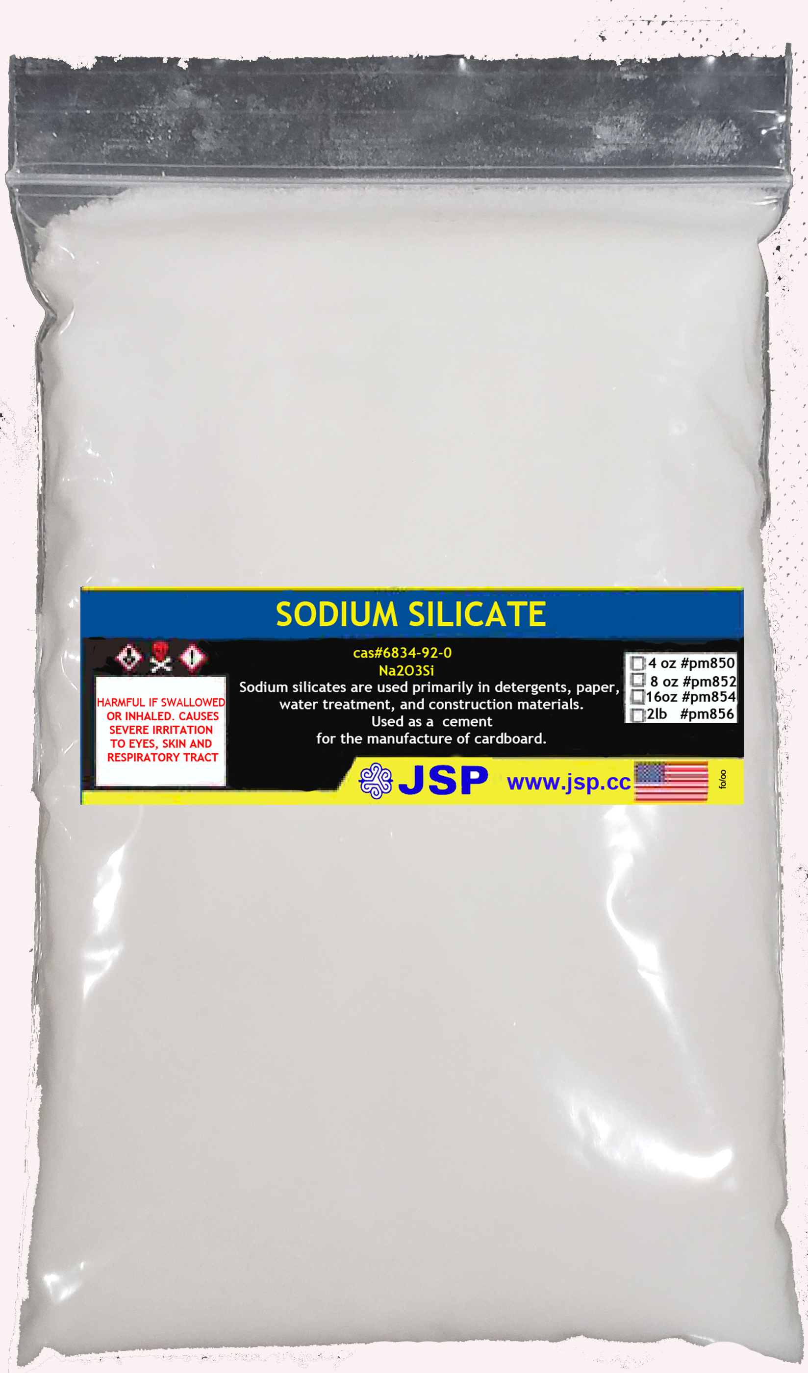 Sodium Silicate 8 ounces - Click Image to Close