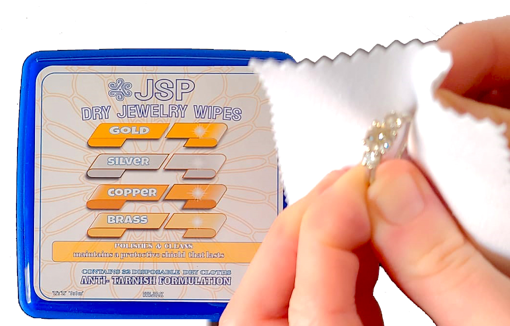 JSP® 32 DRY JEWELRY WIPES 3.1" square - Click Image to Close
