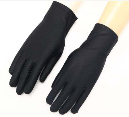 BLACK GLOVES for PHOTOGRAPHY and JEWELRY HANDLING. One pair - Click Image to Close