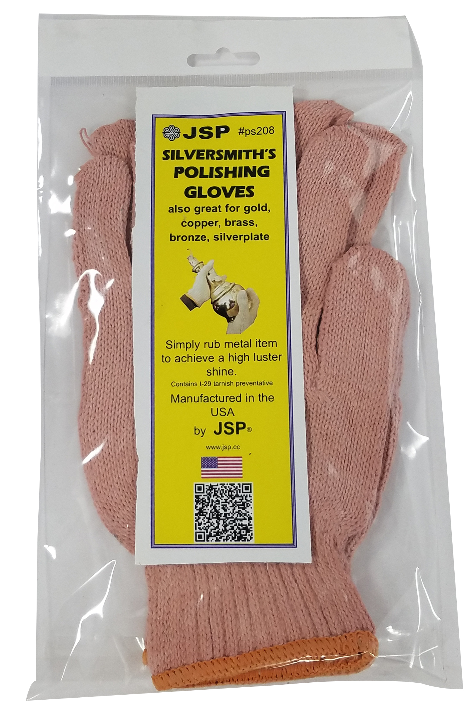 JEWELERS POLISHING GLOVES, red , pair - Click Image to Close