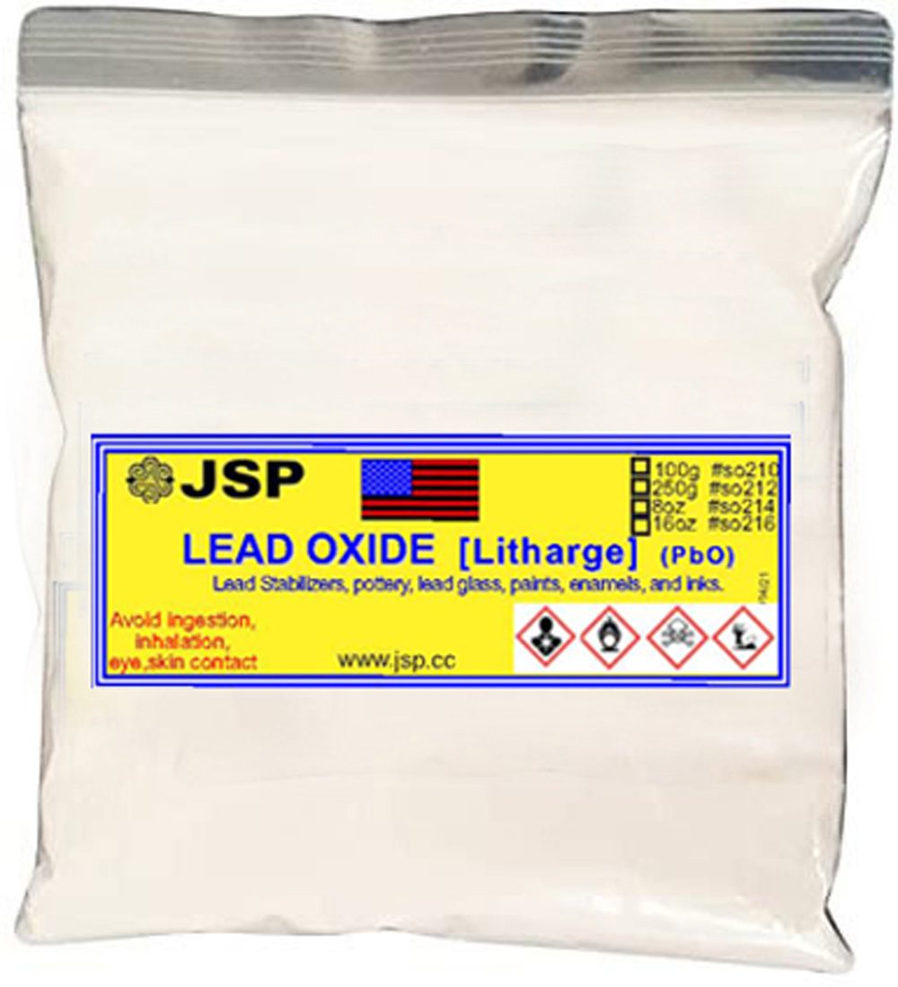 Lead Oxide Pbo(Litharge gold & silver free) 100 gram - Click Image to Close