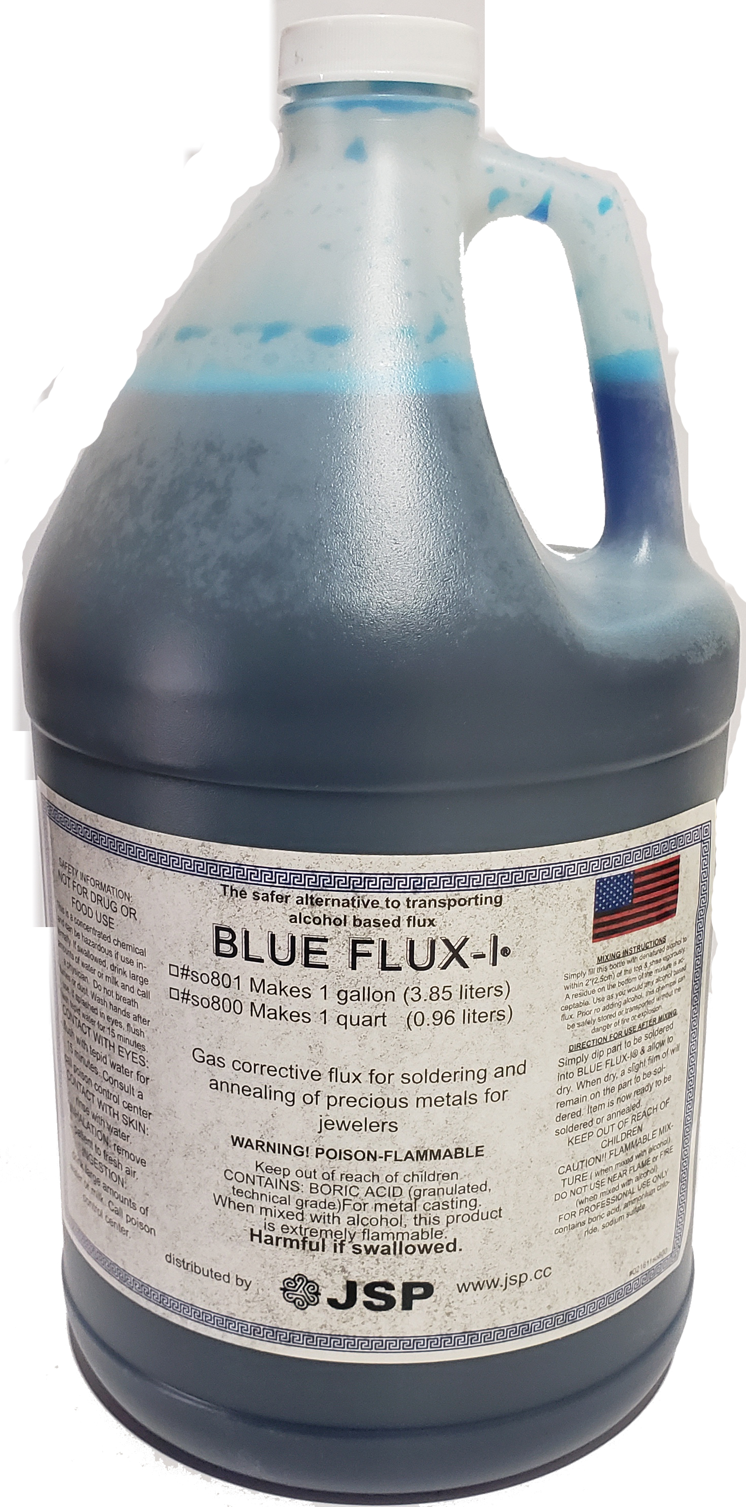 BLUE ALCOHOL FLUX 1 Gallon - Click Image to Close