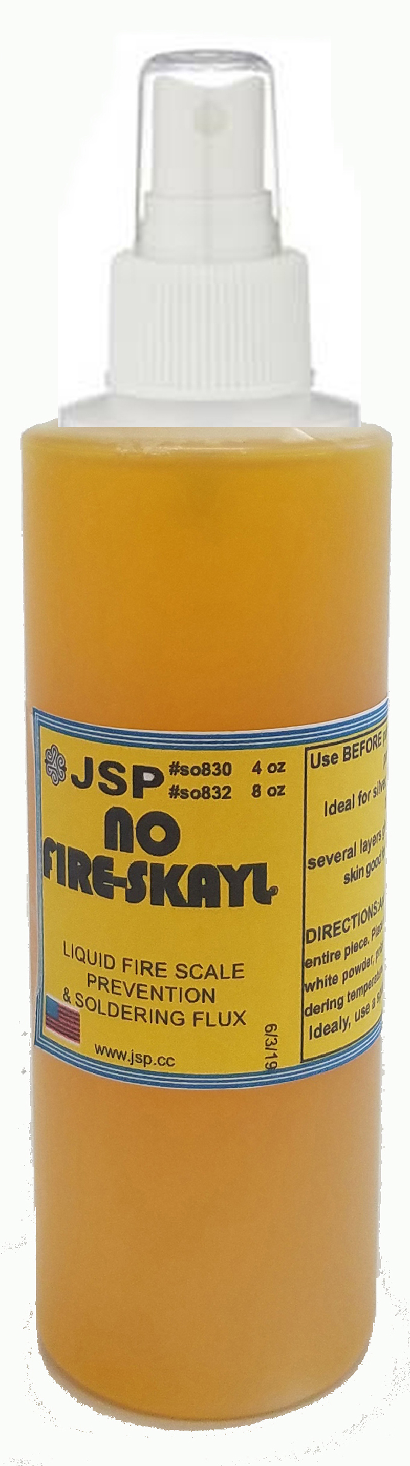 NO-FYR-SKAYL® ( with spray nozzle) 8ozs - Click Image to Close