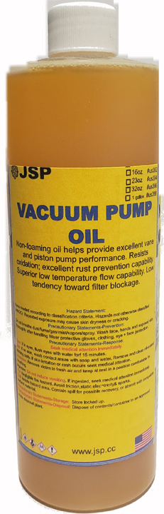 VACUUM PUMP OIL 32 oz - Click Image to Close