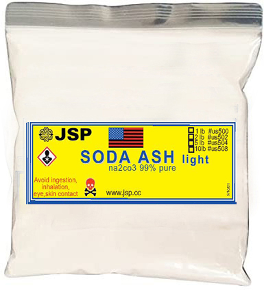 SODA ASH light sodium carbonate (Na2CO3) 2llb [us502] : JSP
