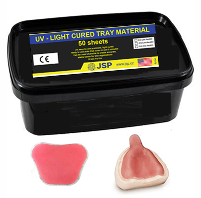 Light Cure Custom Tray Material, Pink, 50/pk. 2.0mm Thick, Ready to use - Click Image to Close